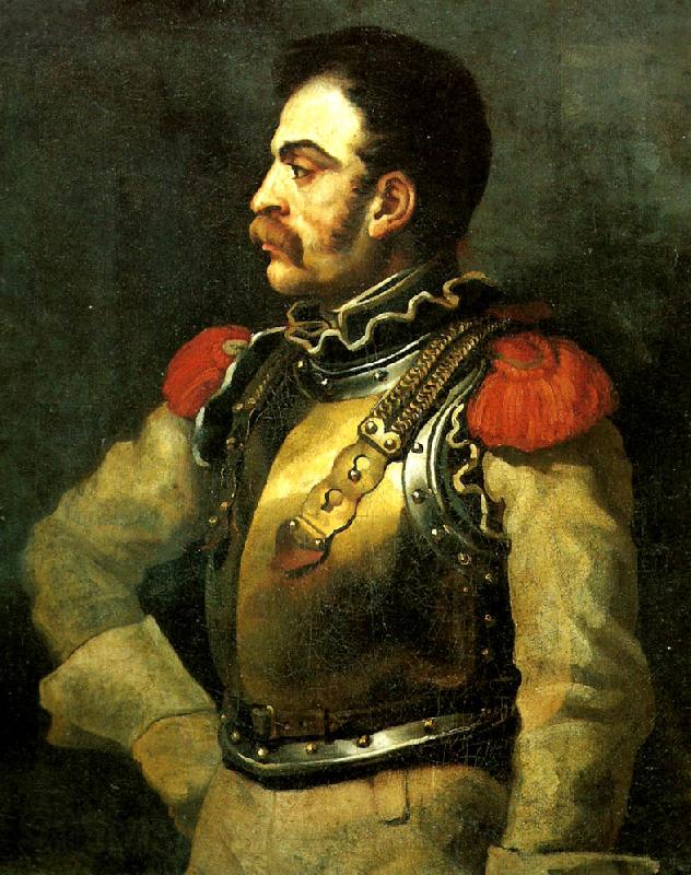 Theodore   Gericault portrait de carabinier Germany oil painting art